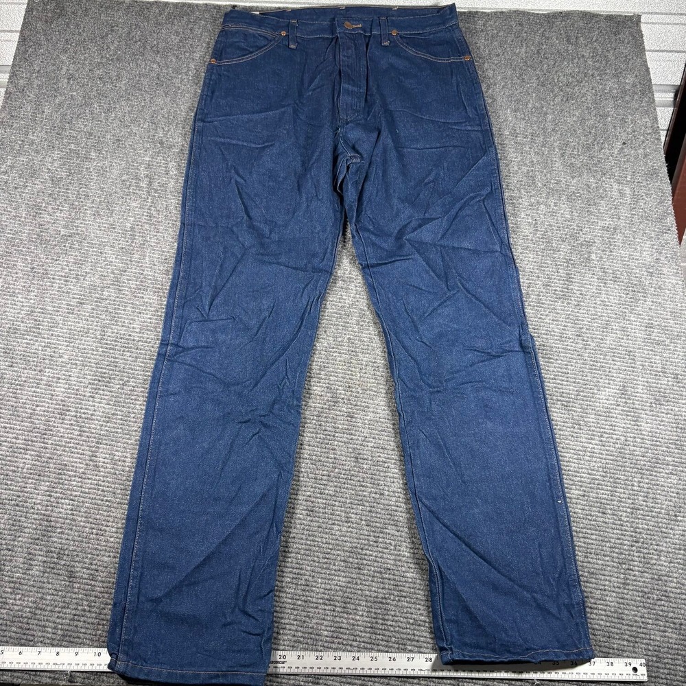 Wrangler Cowboy Cut Jeans Mens 36x34 Blue NEW 13MWZPW Original Fit Denim